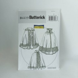 4419 BUTTERICK HISTORIC MEDIEVAL LINED CLOAK HOOD OR NOT PATTERN XS-M, LG-XL